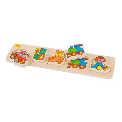 Bigjigs Baby Dřevěné vkládací puzzle hračky