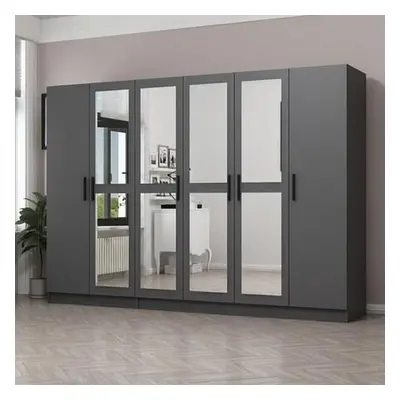 Hanah Home Wardrobe Kale - 5092 Anthracite