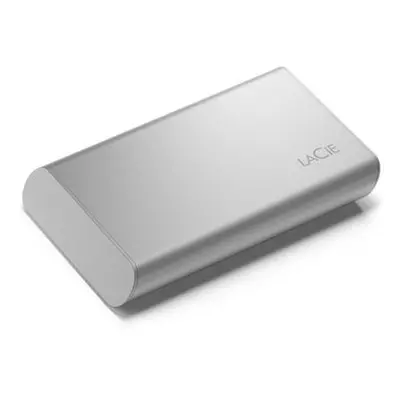 LaCie SSD Externí Portable 2.5" 500GB - USB 3.1 Gen 2 Type C, Stříbrná, STKS500400