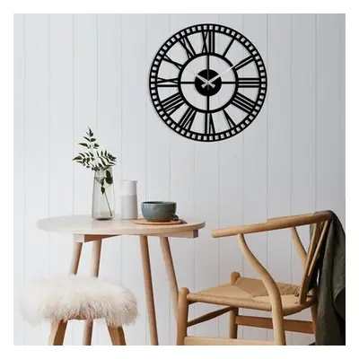 Wallity Decorative Metal Wall Clock Metal Wall Clock 10 - Black