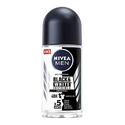 Nivea Kuličkový antiperspirant pro muže Invisible For Black & White Power 50 ml