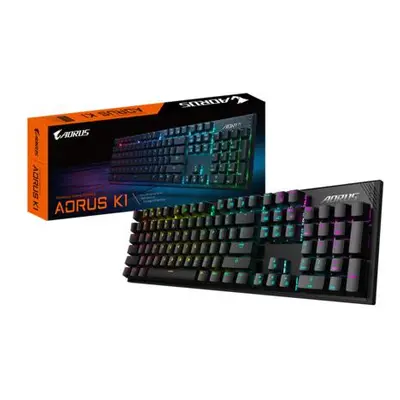 GIGABYTE AORUS K1/Drátová USB/US-Layout/Černá