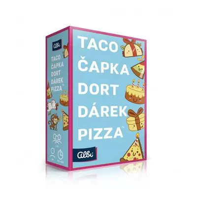 Albi Taco, čapka, dort, dárek, pizza