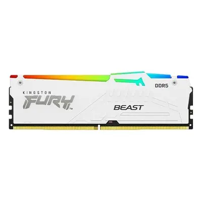 Kingston FURY Beast White/DDR5/32GB/5600MHz/CL40/1x32GB/RGB/White, KF556C40BWA-32