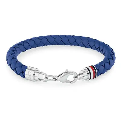 Tommy Hilfiger Elegantní pánský náramek z modré kůže 2790548