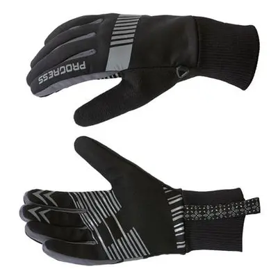 PROGRESS SNOWSPORT GLOVES zimní běžkařské rukavice XS černá/šedá