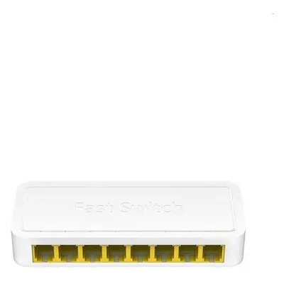 Cudy 8-Port Switch, 8 10/100M RJ45 Ports, Desktop, Power Saving, Plug & Play, FS108D