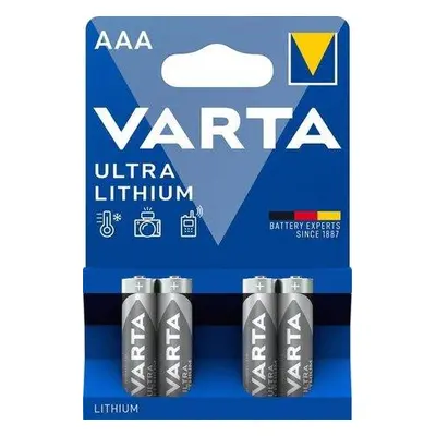 Varta Ultra Lithium AAA Baterie 4ks