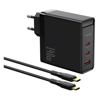 Nabíječka GaN 140W Mcdodo CH-2913, 2x USB-C, USB-A (černá)