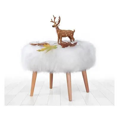 Atelier del Sofa Pouffe Deer - White