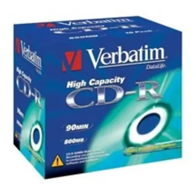 VERBATIM CD-R90 800MB EP/DL/ 40x/ 90min/ jewel/ 10pack, 43428