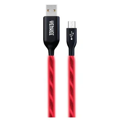 YENKEE YCU 231 RD LED Micro USB kabel