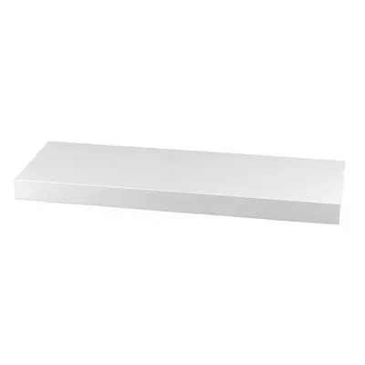 Autronic P-001 WT Polička nástěnná 60 cm, MDF, barva bílý vysoký lesk, baleno v ochranné fólii