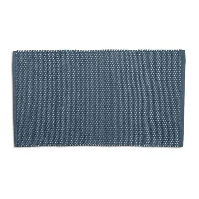 Koupelnová předložka Miu směs bavlna/polyester kouřově modrá 80,0x50,0x1,0cm