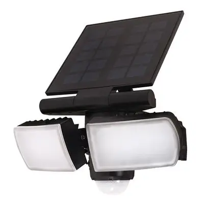 Solight WO772 LED solární osvětlení se senzorem, 8W, 600lm, Li-on, černá