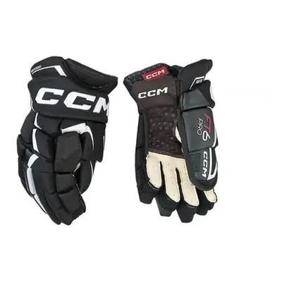 CCM Rukavice Jetspeed FT6 Pro SR, černá-bílá, Senior, 14", Bílá-Černá