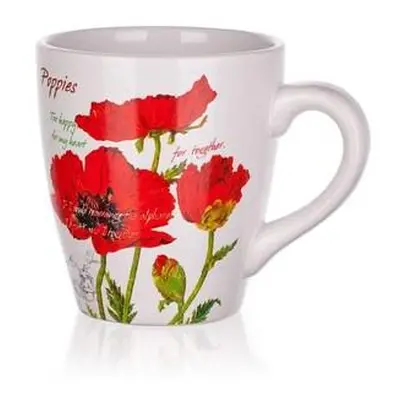 Hrnek Banquet keramický Red Poppy 500 ml