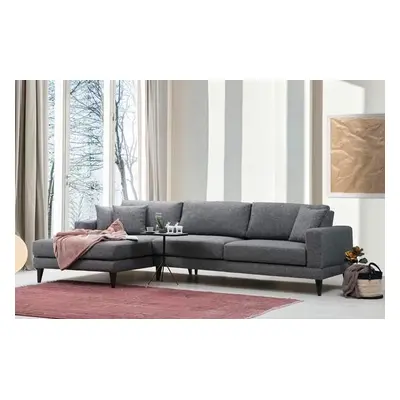 Atelier del Sofa Corner Sofa-Bed Nordic Corner Left (Chl+3R) Dark Grey