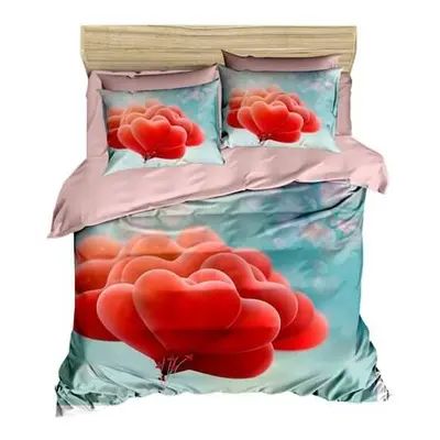 L'essentiel Maison Double Quilt Cover Set 211 RedBluePink