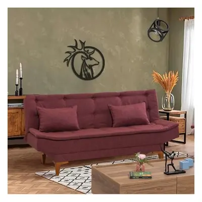 Atelier del Sofa 3-Seat Sofa-Bed Santo - Claret Red