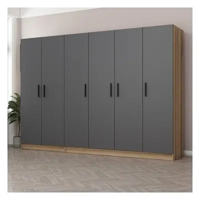 Hanah Home Wardrobe Kale - 7510 Anthracite