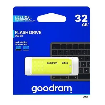 GOODRAM memory USB UME2 32GB USB 2.0 Yellow, UME2-0320Y0R11