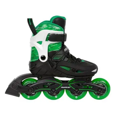 Powerslide Dětské kolečkové brusle Phuzion Universe 4W Green, 33-36, 4x, 76