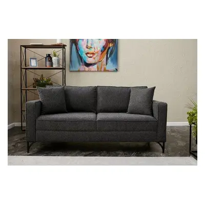 Atelier del Sofa 2-Seat Sofa Berlin - Anthracite, Black