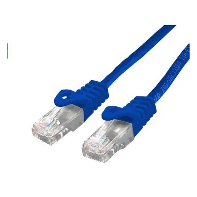 Kabel C-TECH patchcord Cat6, UTP, modrý, 5m