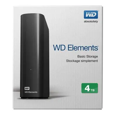 WD Elements Desktop 4TB Ext. 3.5" USB3.0, Černý, WDBWLG0040HBK-EESN