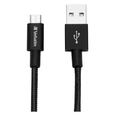 USB kabel, černá, micro USB, 30 cm, VERBATIM