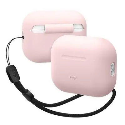 Elago Airpods Pro 2 Silicone Case with Nylon Lanyard - Lovely Pink