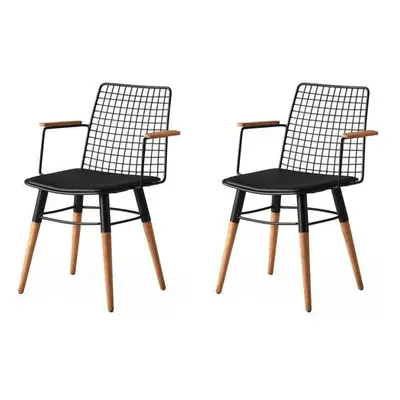 Hanah Home Chair Set (2 Pieces) Trend 270 V2 BlackWalnut