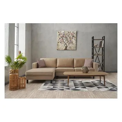 Atelier del Sofa Corner Sofa Kale Velvet Left - Cream