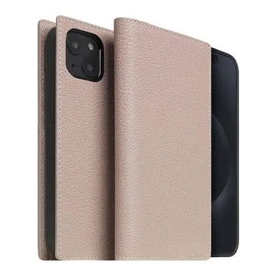 SLG Design puzdro D8 Magsafe Full Grain Leather pre iPhone 15 Plus - Light Cream