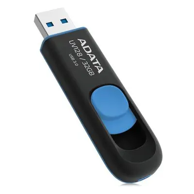 ADATA DashDrive UV128 32GB / USB 3.1 / černo-modrá, AUV128-32G-RBE