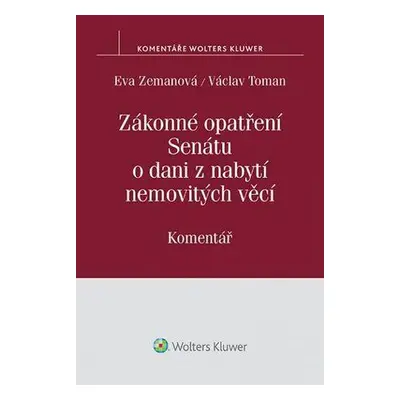 Zákonné opatření Senátu o dani z nabytí nemovitých věcí