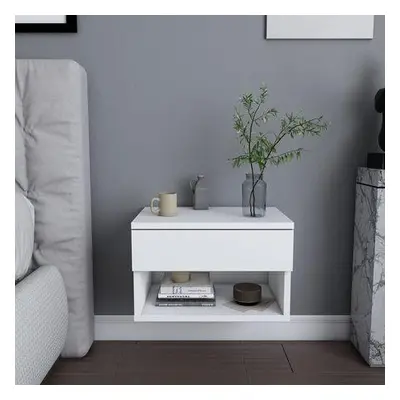 Hanah Home Nightstand Jamot - White