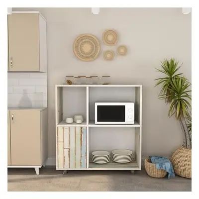 Hanah Home Multi Purpose Cabinet Tasarım - L1197 White