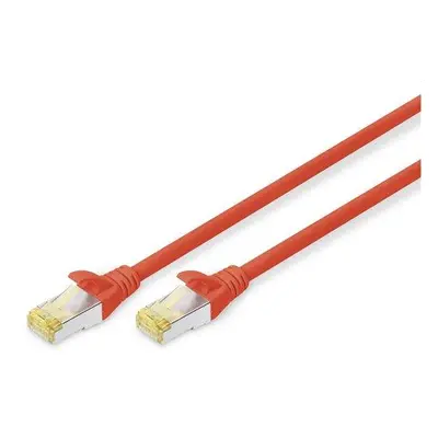 Digitus CAT 6A S-FTP patch cable, Cu, LSZH AWG 26/7, length 7 m, color red