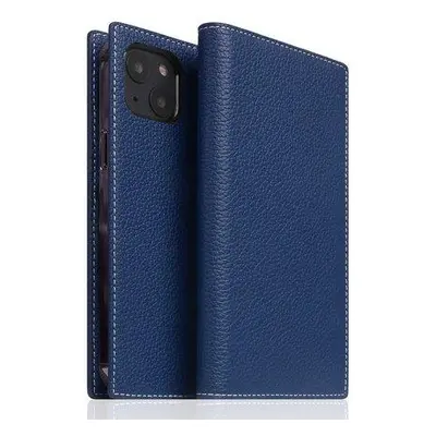 SLG Design puzdro D8 Full Grain Leather pre iPhone 14 Plus - Navy Blue