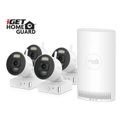 Kamerový set iGET HOMEGUARD HGNVK88004P v2023 Wire-free FullHD NVR 8CH + 4x bateriová kamera HGN