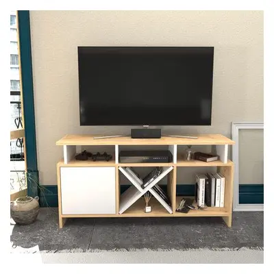 Hanah Home TV Stand Auburn - Oak, White OakWhite