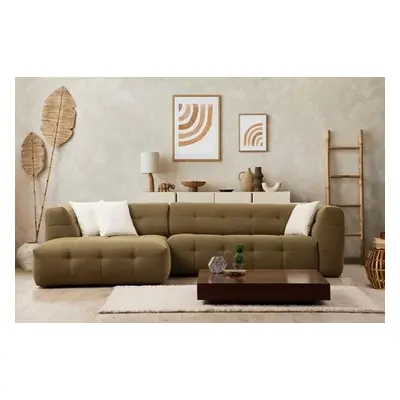 Atelier del Sofa Corner Sofa Cady 3 Seater Left - Khaki