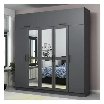 Hanah Home Wardrobe Kale - 5276 Anthracite