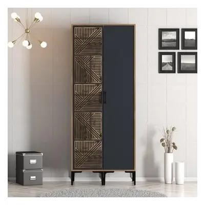 Hanah Home Wardrobe Kumsal PS - Walnut, Anthracite WalnutAnthracite