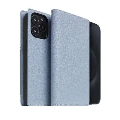 SLG Design puzdro D8 Magsafe Full Grain Leather pre iPhone 15 Pro - Powder Blue