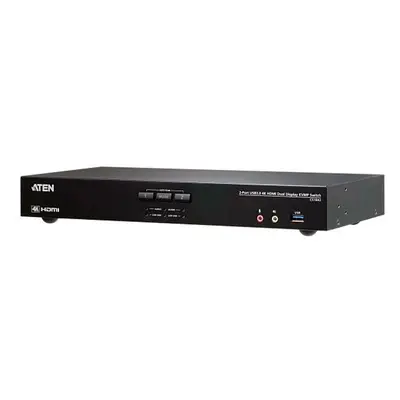 ATEN 2-Port USB 3.0 4K HDMI Dual Display KVMP Switch, CS1842-AT-G