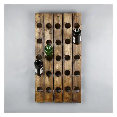 Hanah Home Wooden Wine Rack Icki006 Walnut