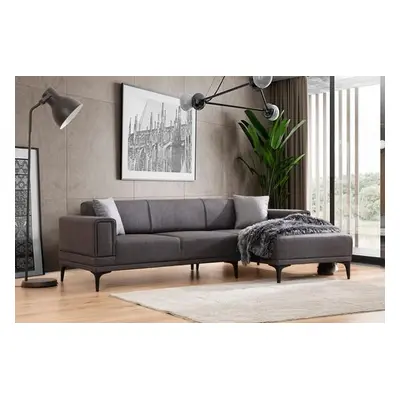 Atelier del Sofa Corner Sofa-Bed Horizon Right - Dark Grey